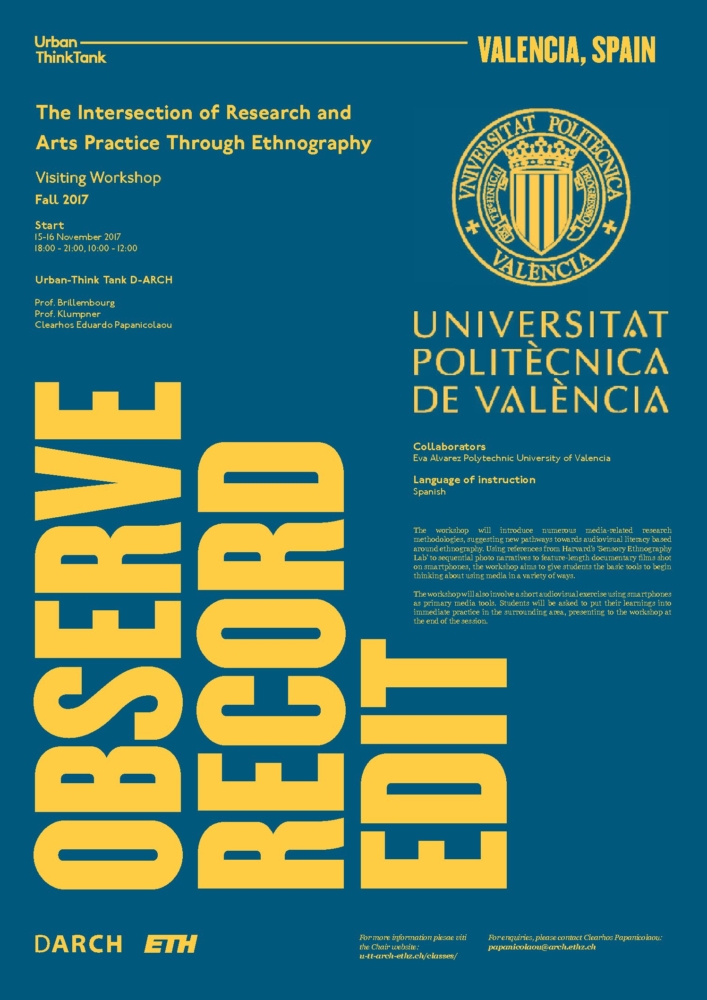 Observe, Record, Edit - Valencia